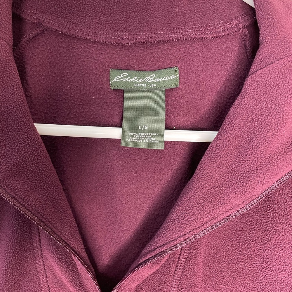 Womens Eddie Bauer fleece half zip